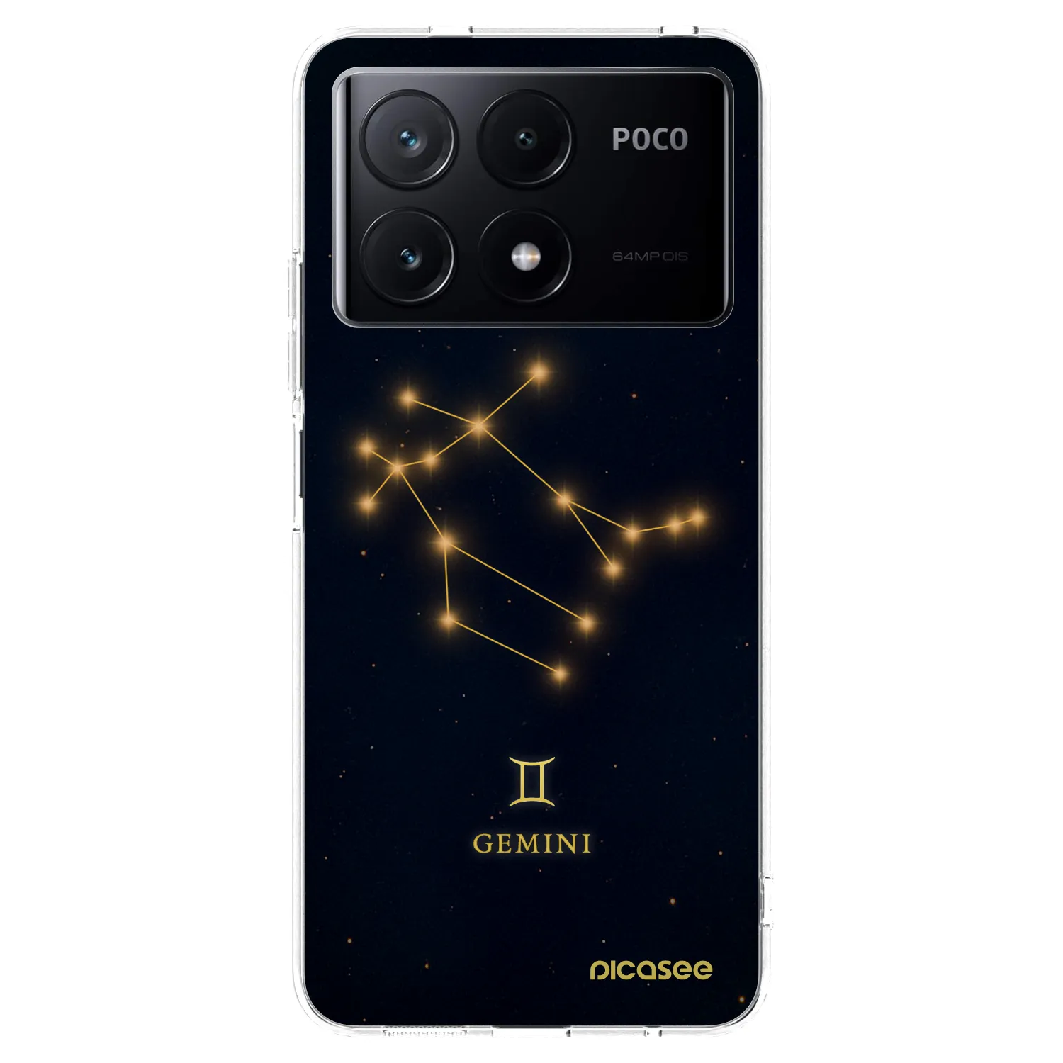 Picasee Xiaomi Poco X6 Pro Hülle - Transparentes Silikon - GEMINI