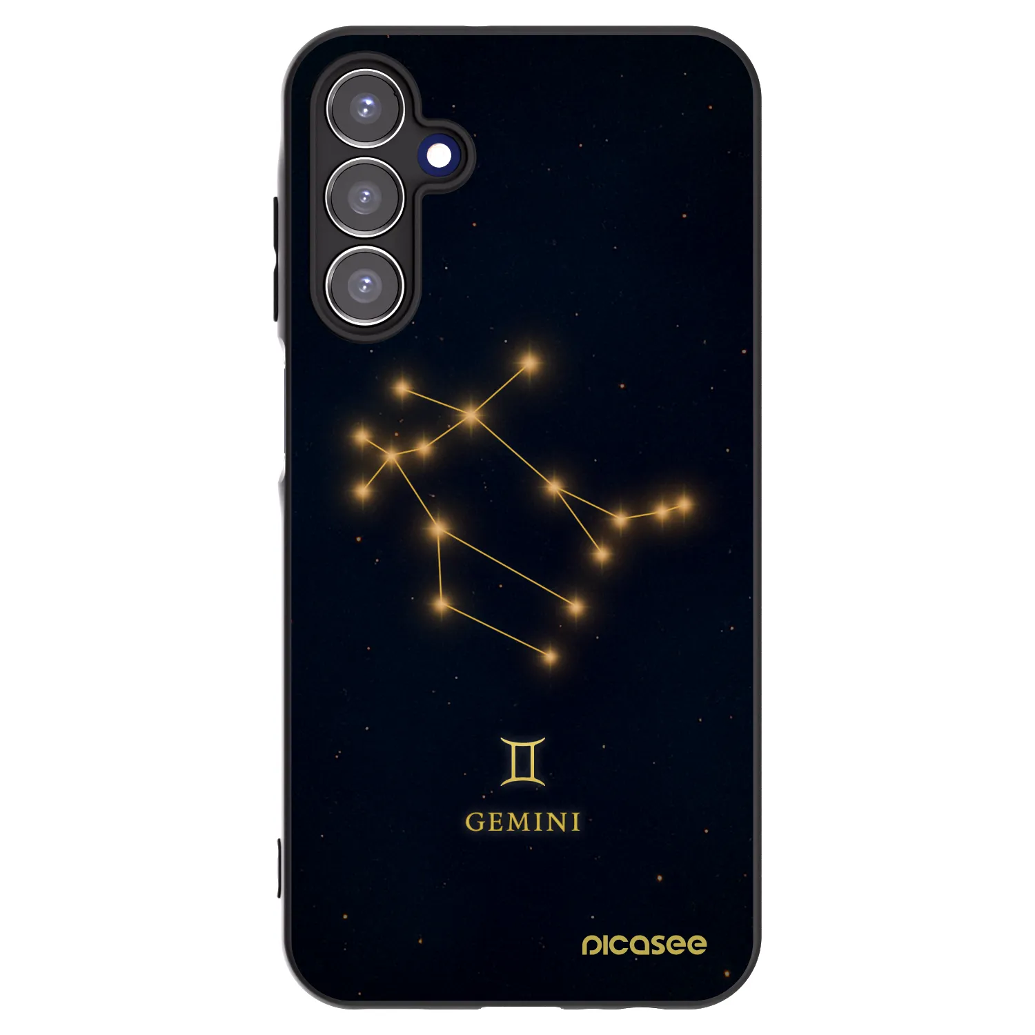 Picasee Samsung Galaxy A15 A155F 4G Hülle - Schwarzes Silikon - GEMINI