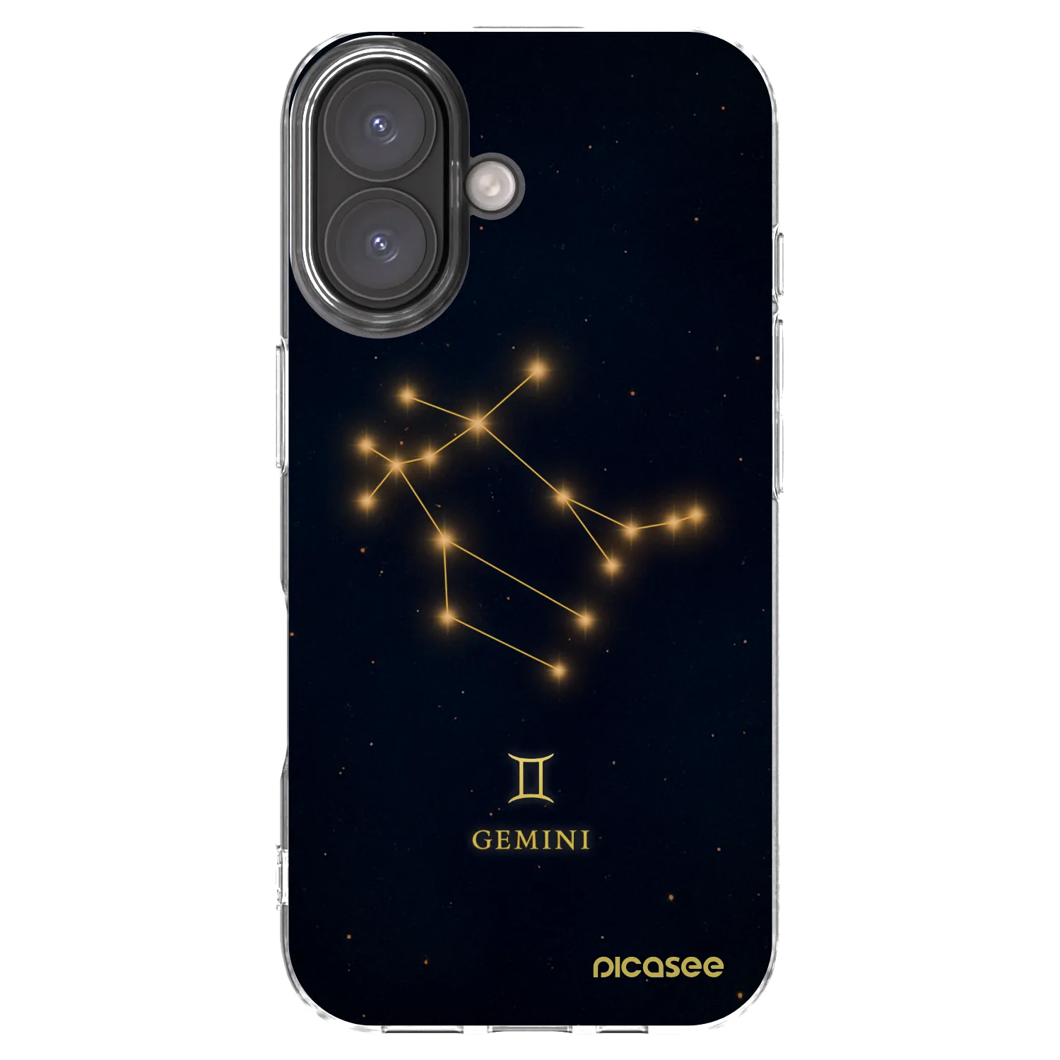 Picasee Apple iPhone 16 Hülle - Transparentes Silikon - GEMINI