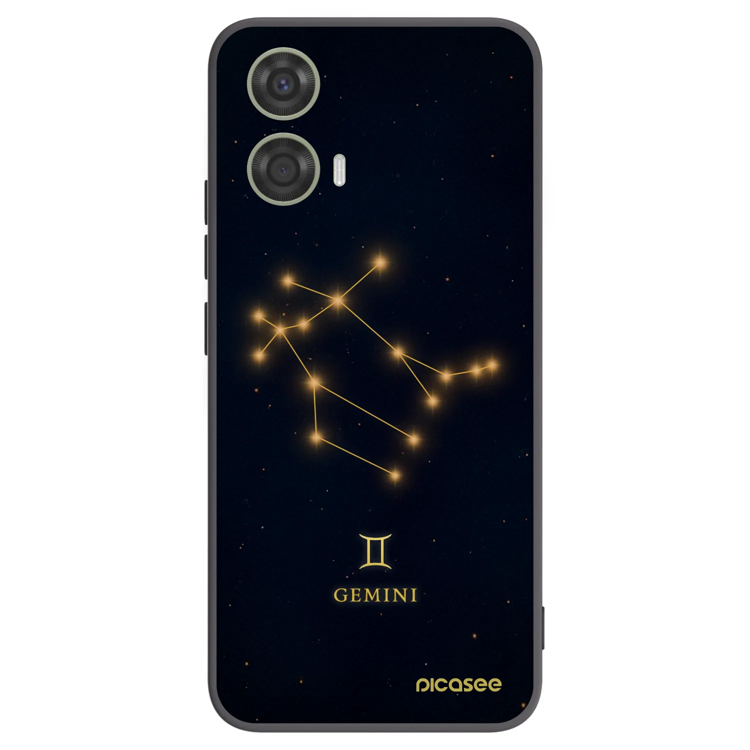 Picasee Motorola Moto G24 Hülle - Schwarzes Silikon - GEMINI