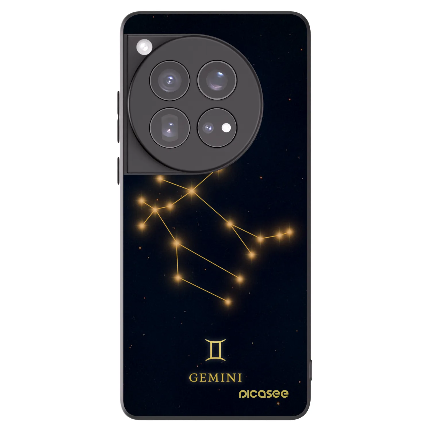 Picasee OnePlus 12 5G Hülle - Schwarzes Silikon - GEMINI