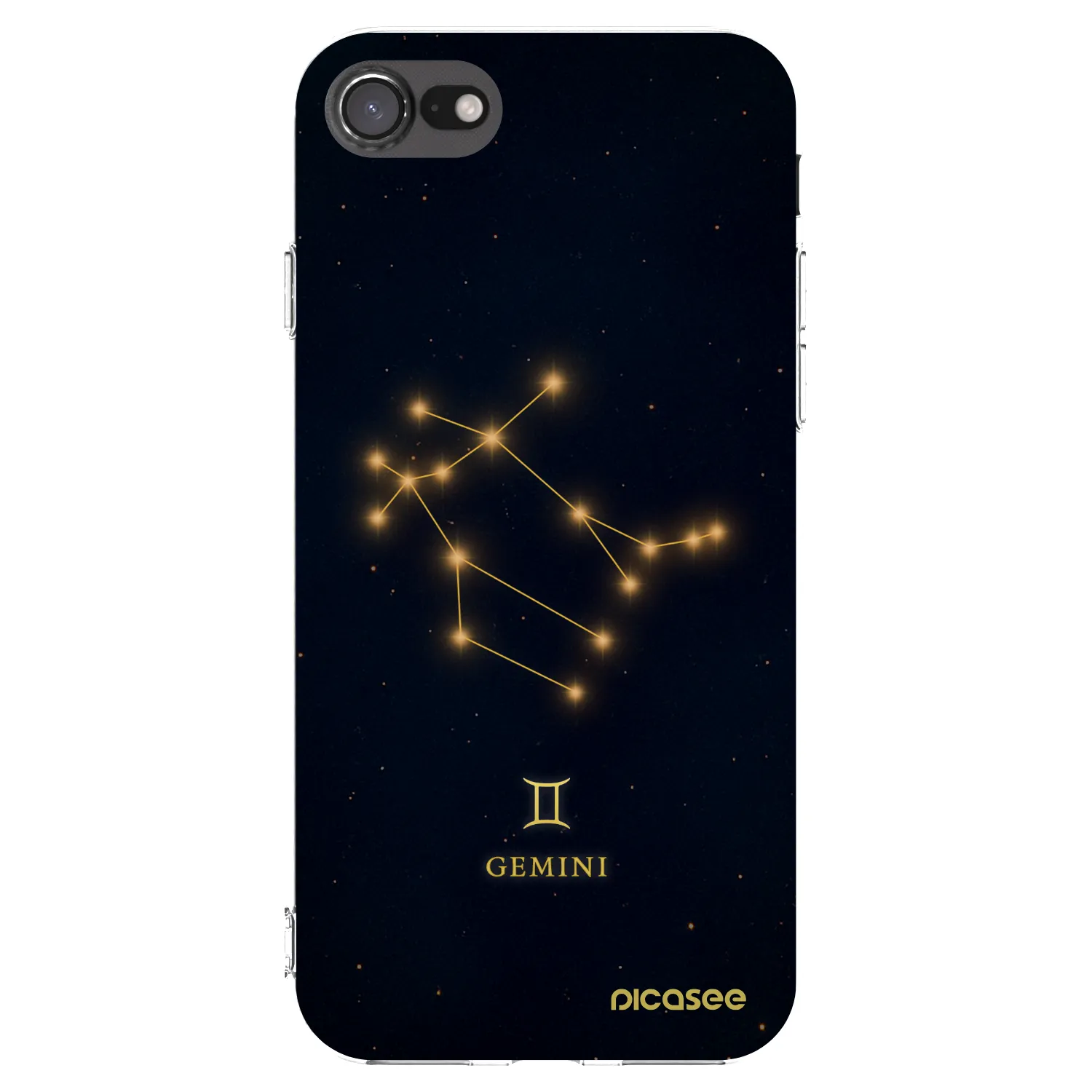 Picasee Apple iPhone 7 Hülle - Transparentes Silikon - GEMINI