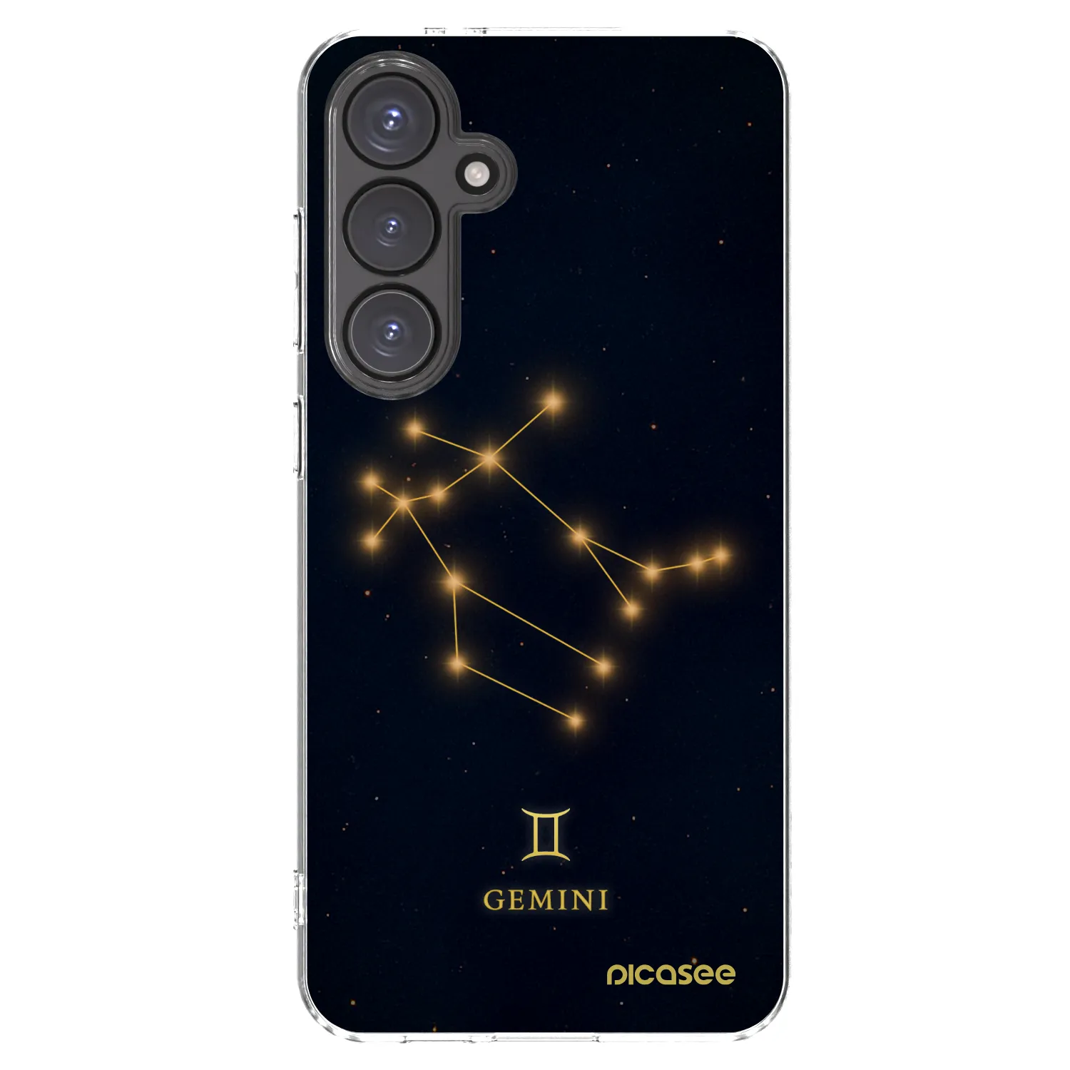 Picasee Samsung Galaxy S24 FE S721B Hülle - Transparentes Silikon - GEMINI