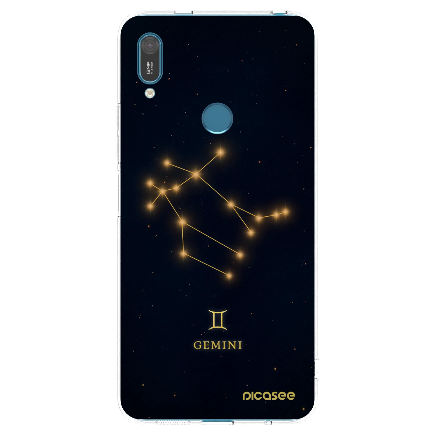 Picasee Huawei Y7 2019 Hülle - Transparentes Silikon - GEMINI