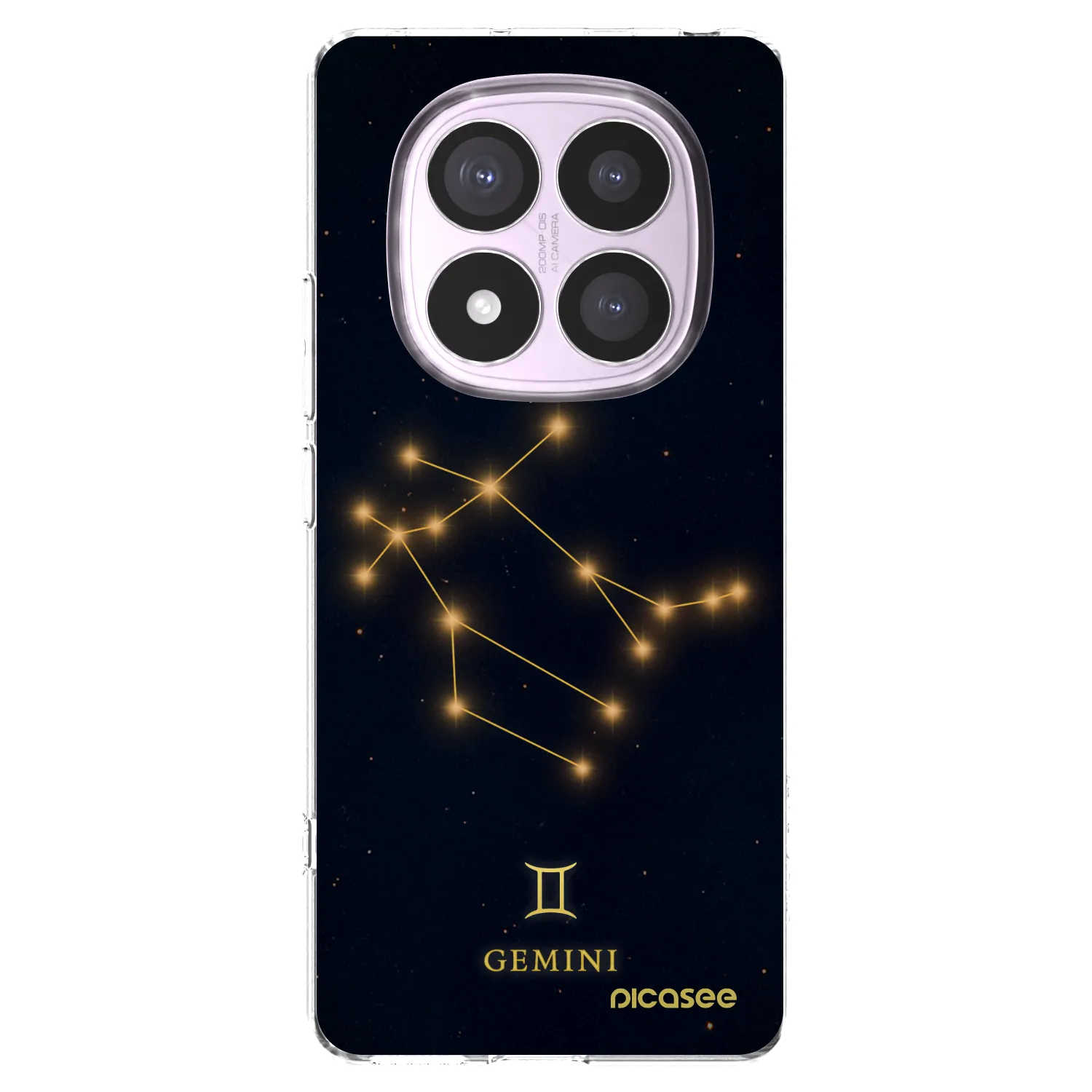 Picasee Xiaomi Redmi Note 14 Pro 4G Hülle - Transparentes Silikon - GEMINI