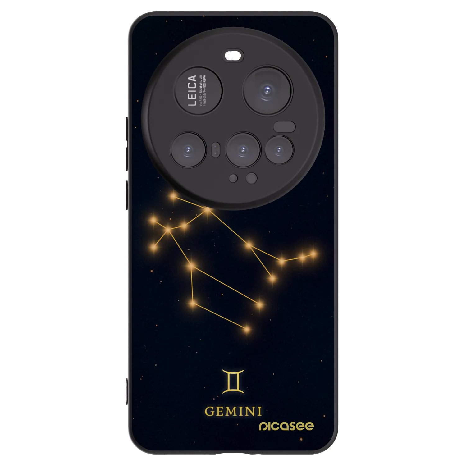 Picasee Xiaomi 15 Ultra Hülle - Schwarzes Silikon - GEMINI