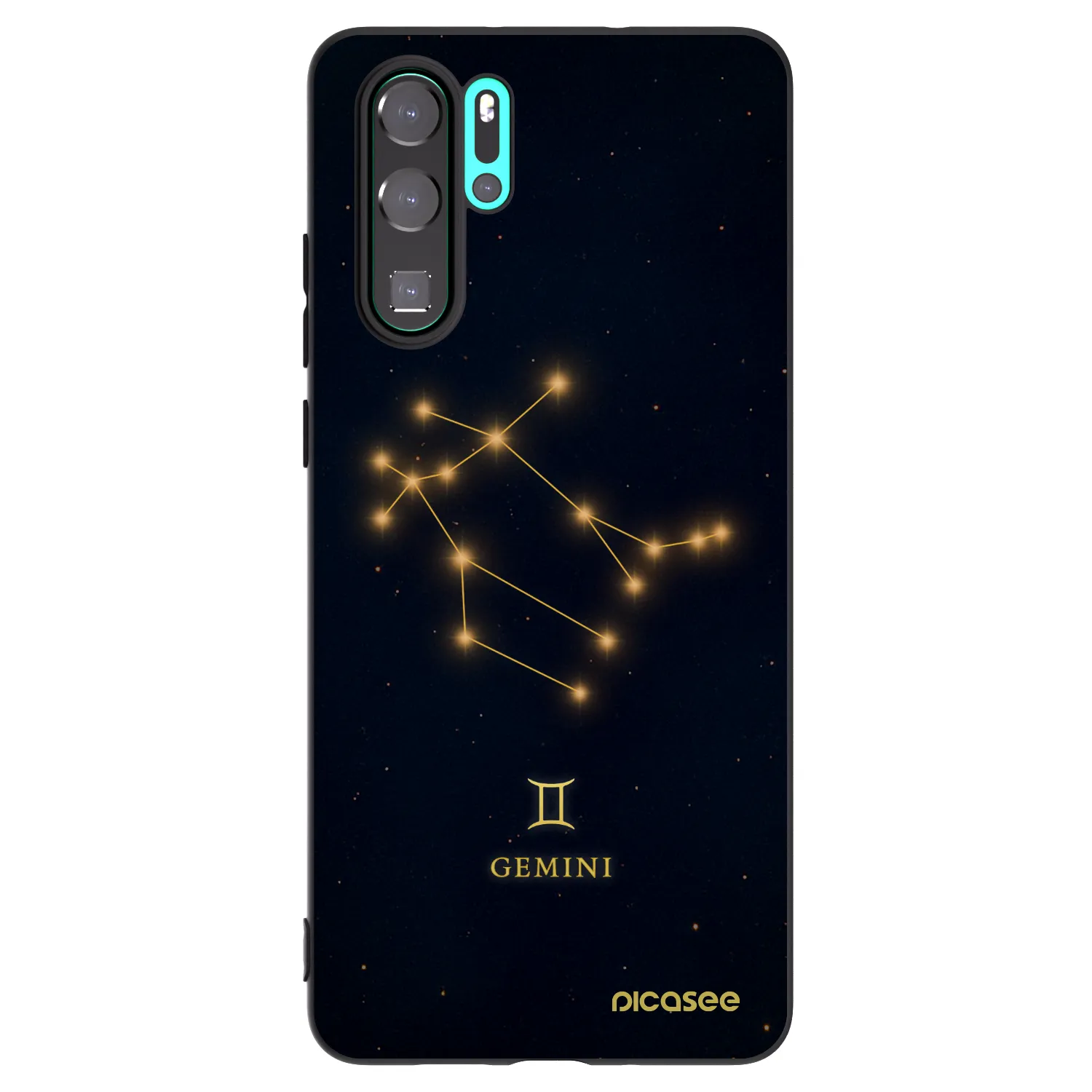 Picasee Huawei P30 Pro Hülle - Schwarzes Silikon - GEMINI
