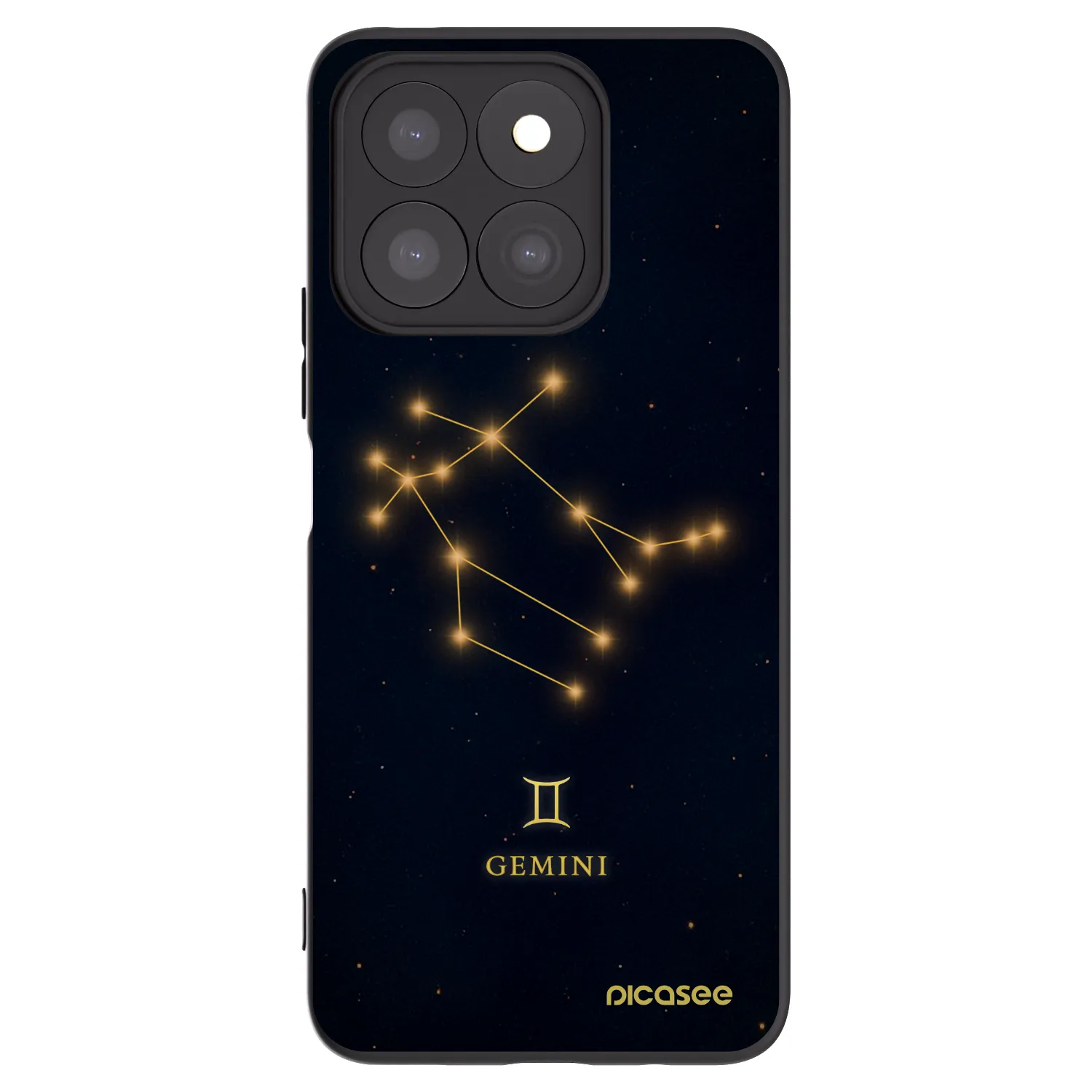 Picasee Honor X8c Hülle - Schwarzes Silikon - GEMINI