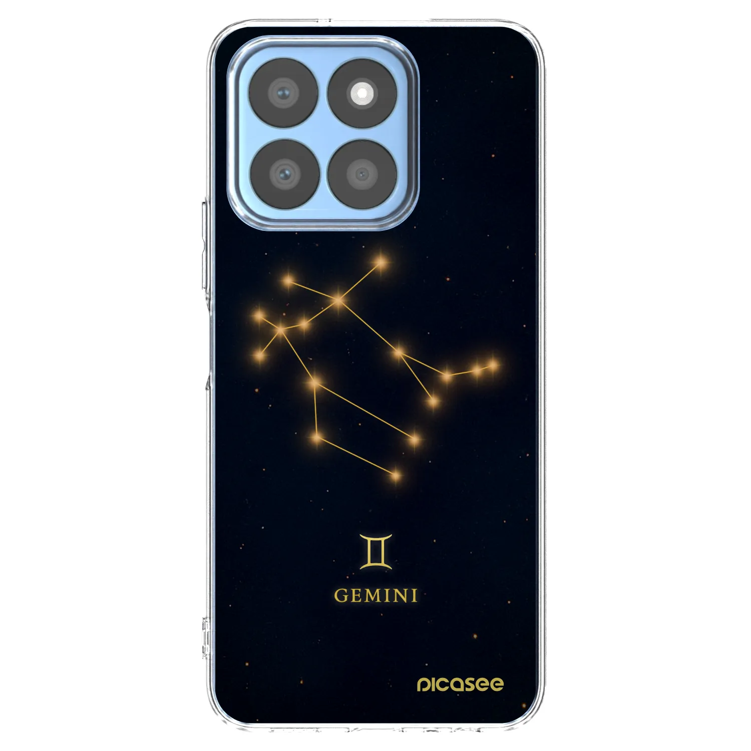 Picasee Honor X8c Hülle - Transparentes Silikon - GEMINI