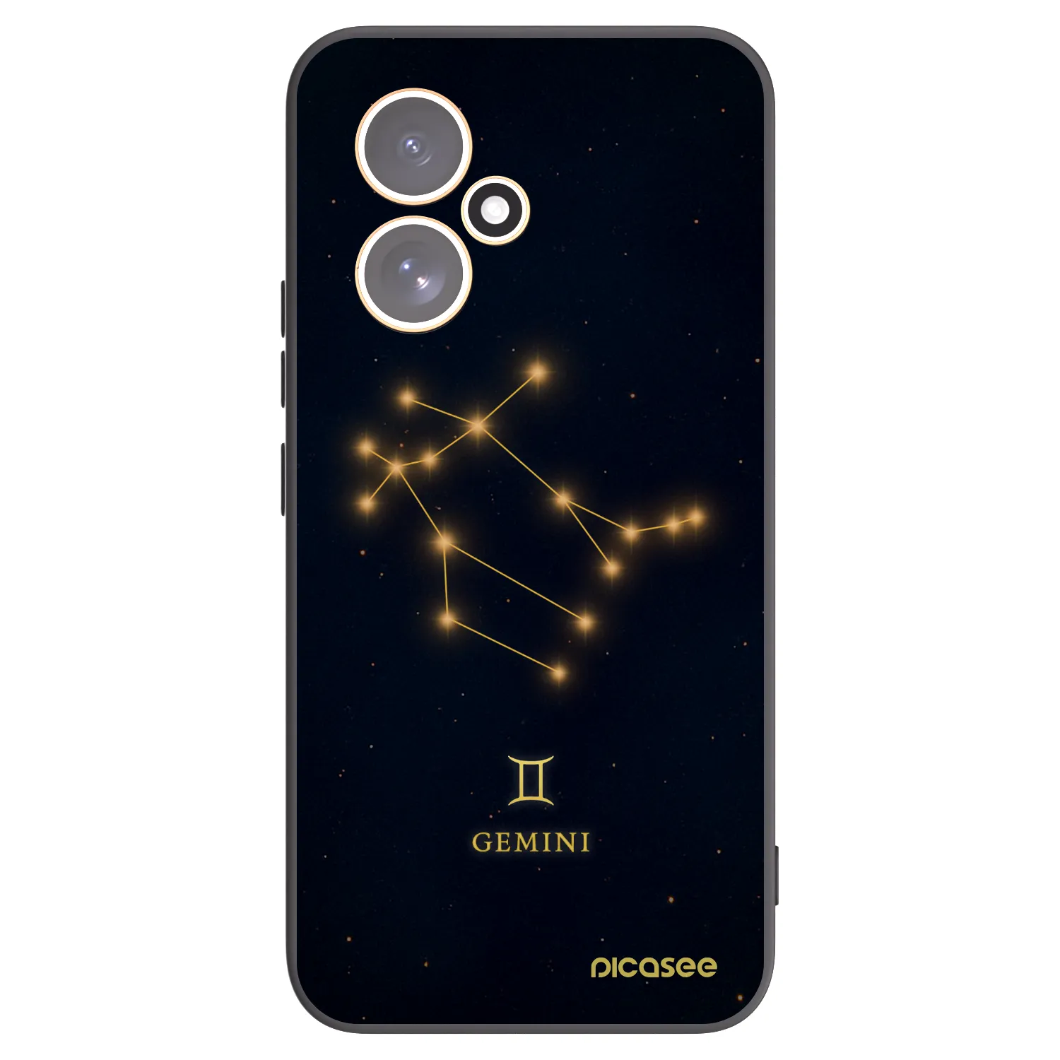 Picasee Honor 400 5G Hülle - Schwarzes Silikon - GEMINI