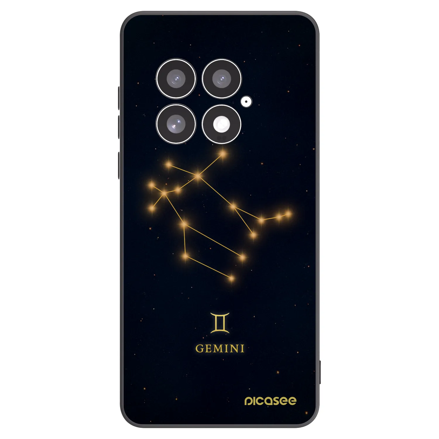 Picasee OnePlus 13 5G Hülle - Schwarzes Silikon - GEMINI