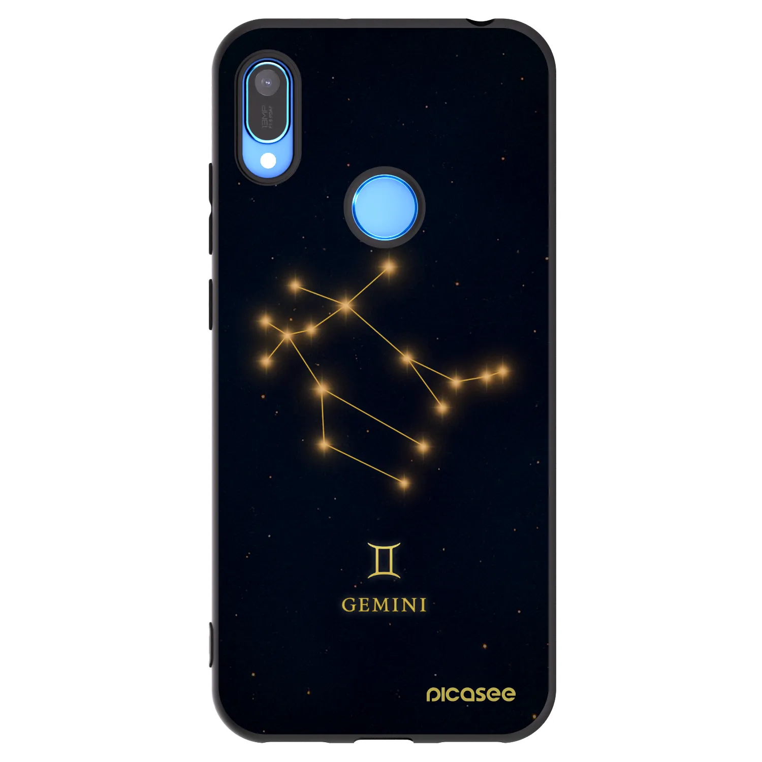 Picasee Huawei Y6 2019 Hülle - Schwarzes Silikon - GEMINI