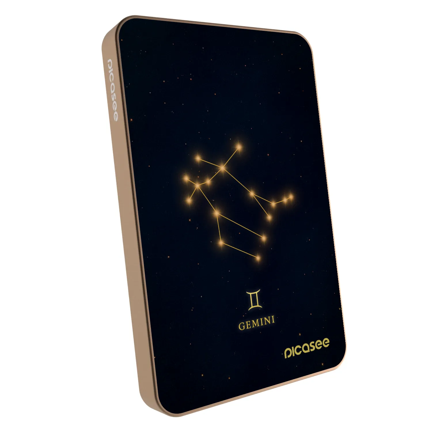 Picasee Powerbank mit MagSafe 5 000 mAh Golden - GEMINI