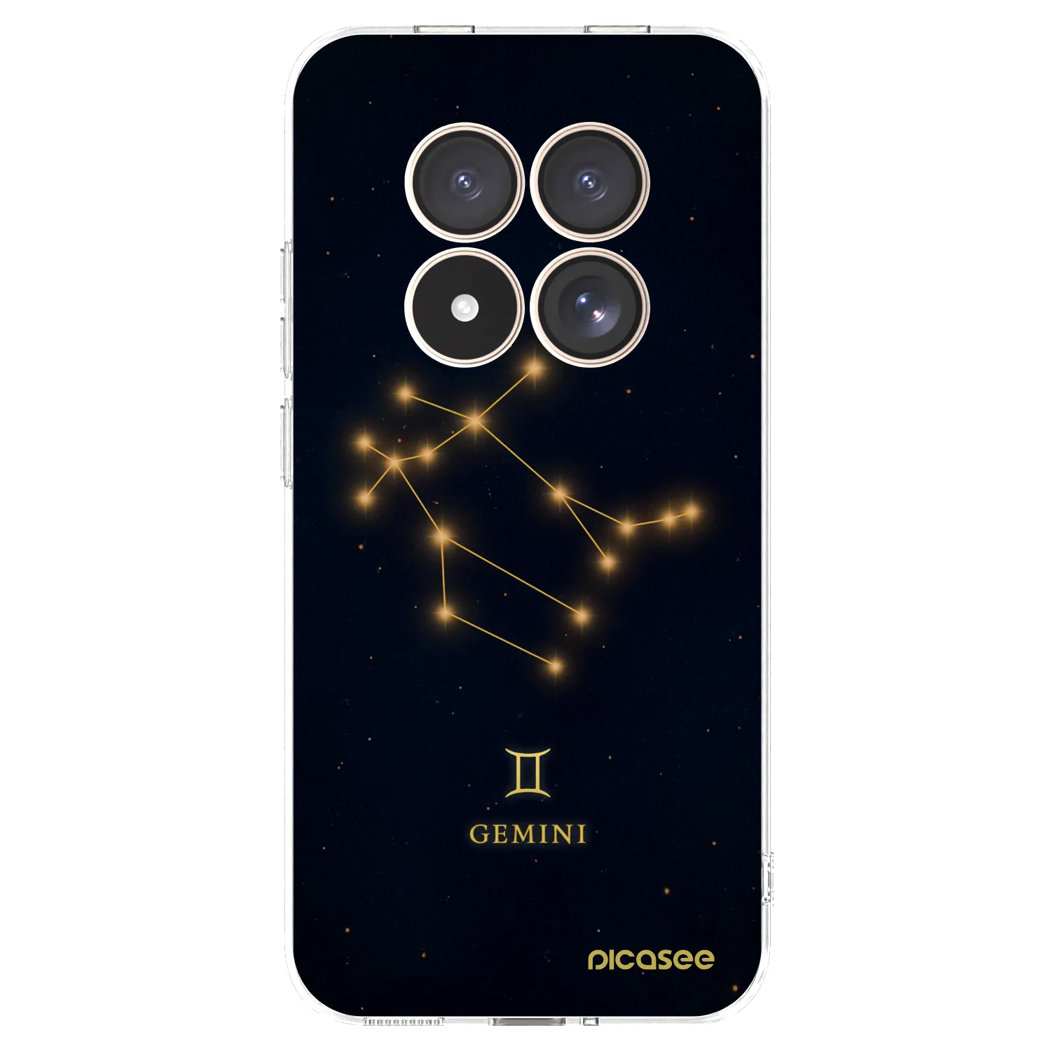 Picasee Xiaomi Redmi Note 15 Pro 4G Hülle - Transparentes Silikon - GEMINI