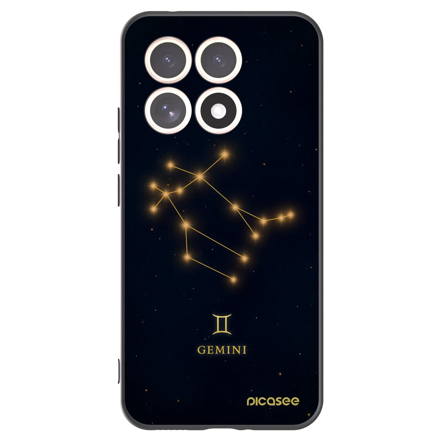 Picasee Xiaomi 15T Hülle - Schwarzes Silikon - GEMINI