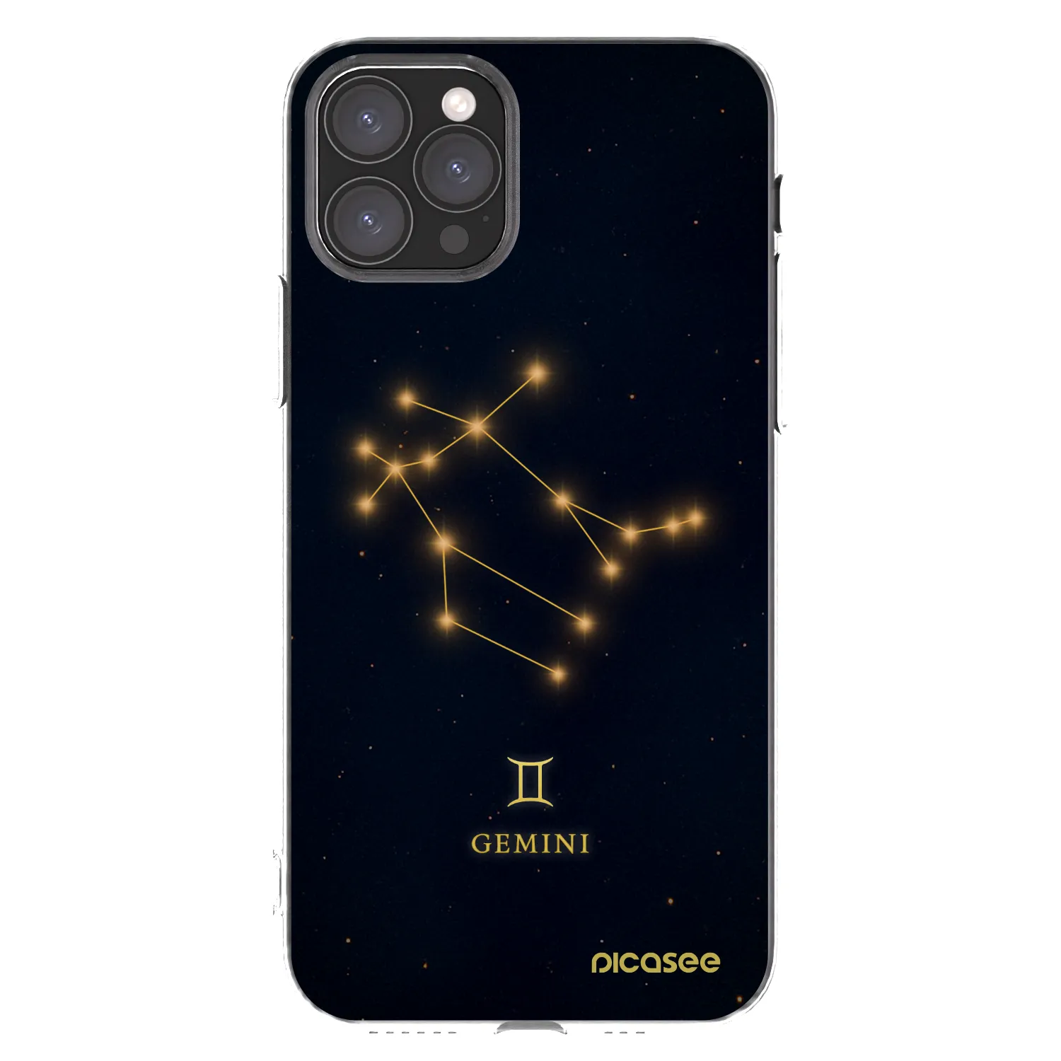 Picasee Apple iPhone 11 Pro Hülle - Transparentes Silikon - GEMINI