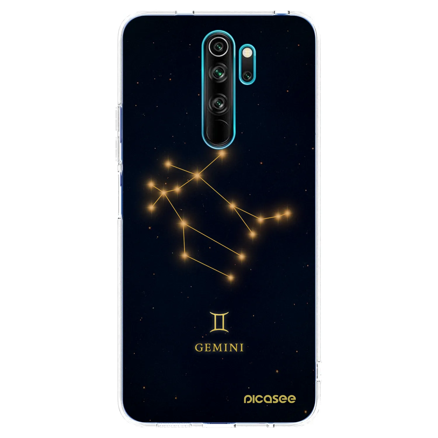 Picasee Xiaomi Redmi Note 8 Pro Hülle - Transparentes Silikon - GEMINI