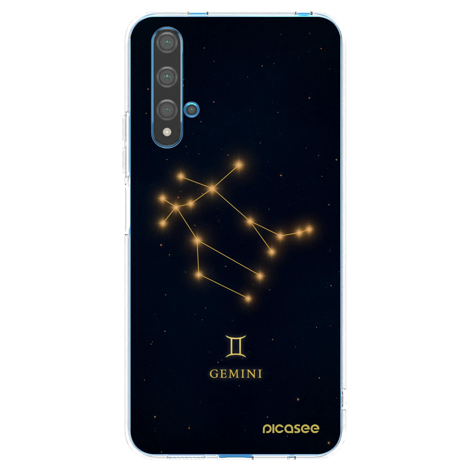 Picasee Huawei Nova 5T Hülle - Transparentes Silikon - GEMINI