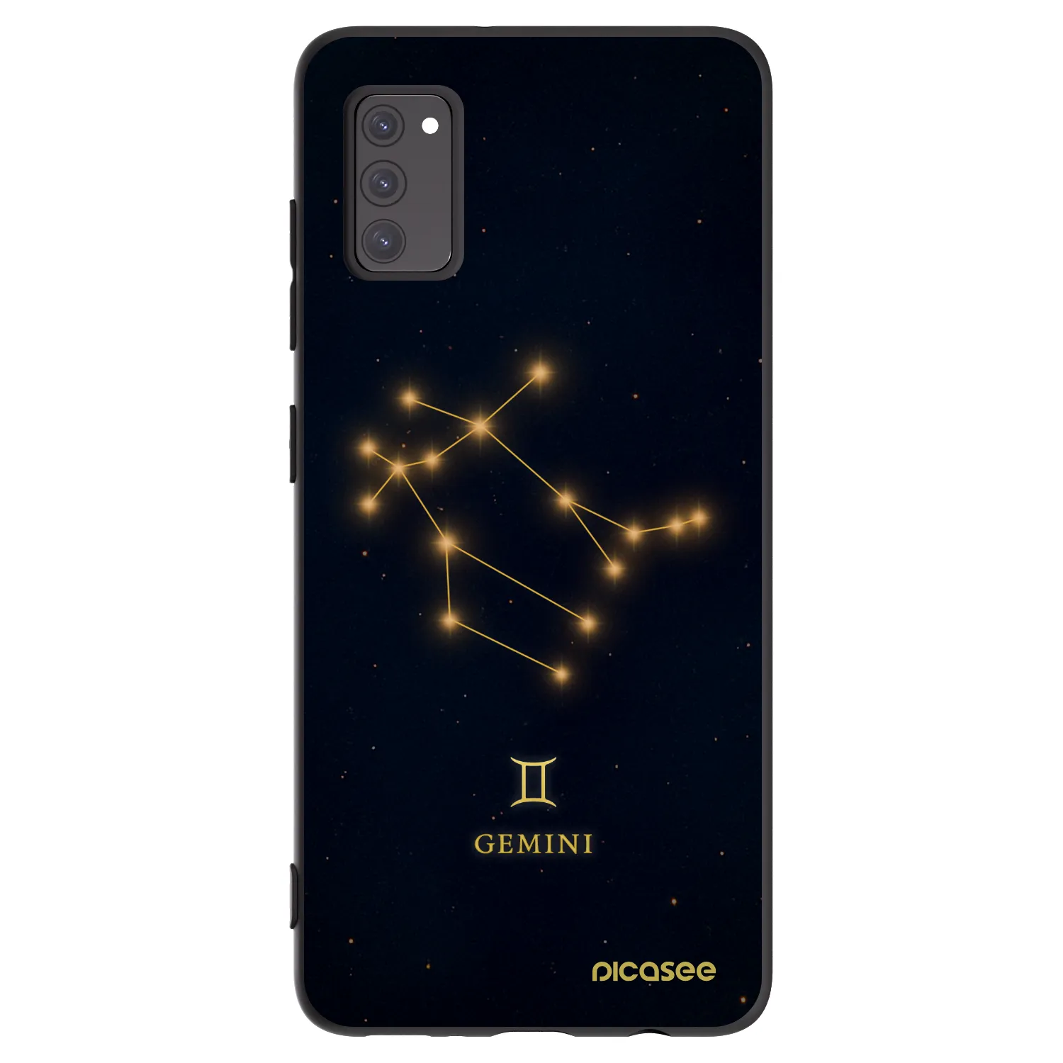 Picasee Samsung Galaxy A41 A415F Hülle - Schwarzes Silikon - GEMINI