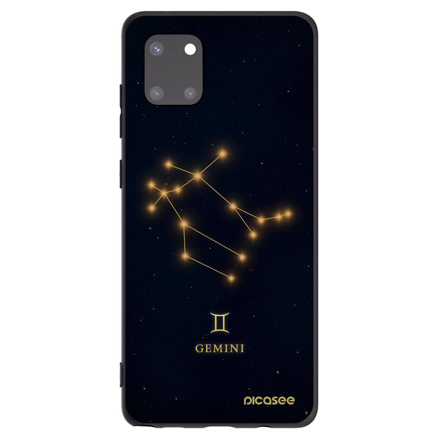 Picasee Samsung Galaxy Note 10 Lite N770F Hülle - Schwarzes Silikon - GEMINI