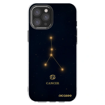 Picasee Apple iPhone 12 Pro Max Hülle - Transparentes Silikon - CANCER