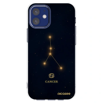 Picasee Apple iPhone 12 mini Hülle - Transparentes Silikon - CANCER