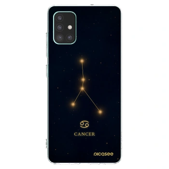 Picasee Samsung Galaxy M51 M515F Hülle - Transparentes Silikon - CANCER