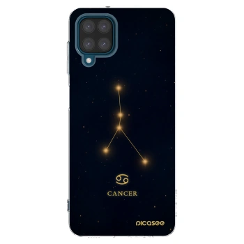 Picasee Samsung Galaxy A12 A125F Hülle - Transparentes Silikon - CANCER
