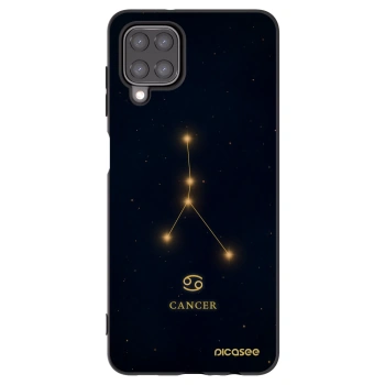 Picasee Samsung Galaxy A12 A125F Hülle - Schwarzes Silikon - CANCER