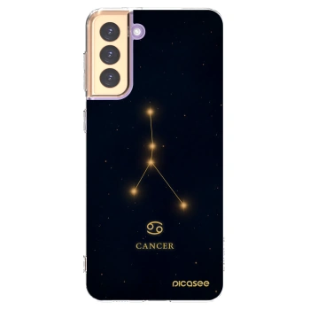 Picasee Samsung Galaxy S21+ 5G G996F Hülle - Transparentes Silikon - CANCER