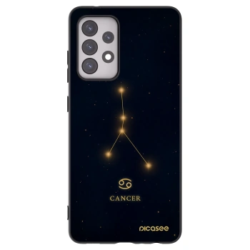 Picasee Samsung Galaxy A52 5G A525F Hülle - Schwarzes Silikon - CANCER