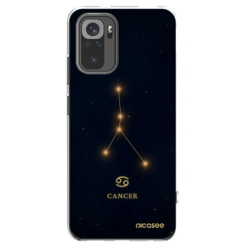 Picasee Xiaomi Redmi Note 10S Hülle - Transparentes Silikon - CANCER