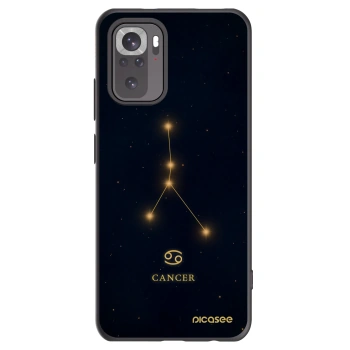 Picasee Xiaomi Redmi Note 10S Hülle - Schwarzes Silikon - CANCER