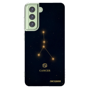 Picasee Samsung Galaxy S21 FE 5G Hülle - Transparentes Silikon - CANCER