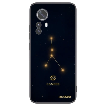 Picasee Xiaomi 12 Pro Hülle - Schwarzes Silikon - CANCER