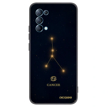 Picasee OPPO A16s Hülle - Schwarzes Silikon - CANCER