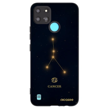 Picasee Realme C21Y Hülle - Schwarzes Silikon - CANCER