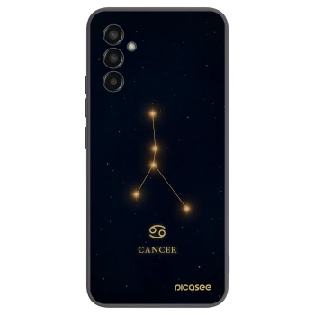Picasee Samsung Galaxy M13 M135F Hülle - Schwarzes Silikon - CANCER