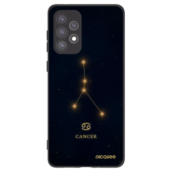 Picasee Samsung Galaxy A73 5G Hülle - Schwarzes Silikon - CANCER