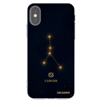 Picasee Apple iPhone X/XS Hülle - Transparentes Silikon - CANCER