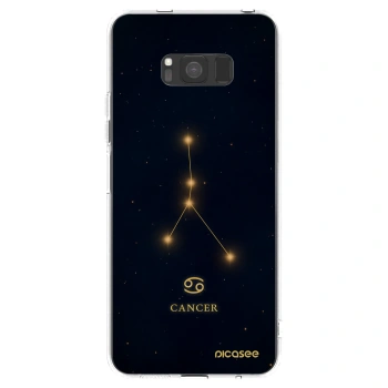 Picasee Samsung Galaxy S8 G950F Hülle - Transparentes Silikon - CANCER