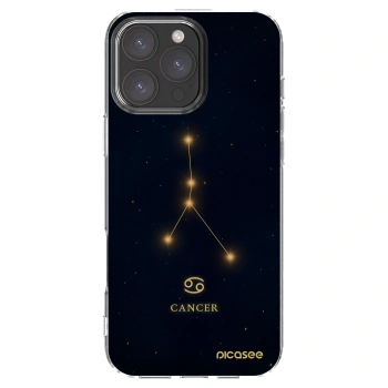 Picasee Apple iPhone 16 Pro Max Hülle - Transparentes Silikon - CANCER