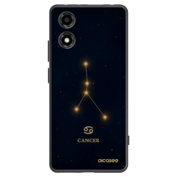 Picasee Motorola Moto E14 Hülle - Schwarzes Silikon - CANCER