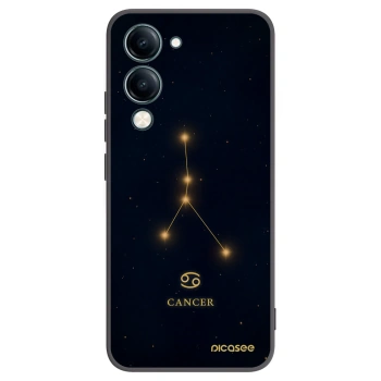 Picasee Vivo Y29s 5G Hülle - Schwarzes Silikon - CANCER