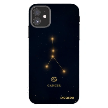 Picasee Apple iPhone 11 Hülle - Transparentes Silikon - CANCER