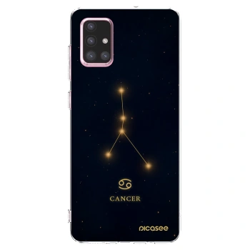 Picasee Samsung Galaxy A71 A715F Hülle - Transparentes Silikon - CANCER