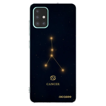 Picasee Samsung Galaxy A51 A515F Hülle - Transparentes Silikon - CANCER