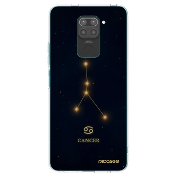 Picasee Xiaomi Redmi Note 9 Hülle - Schwarzes Silikon - CANCER