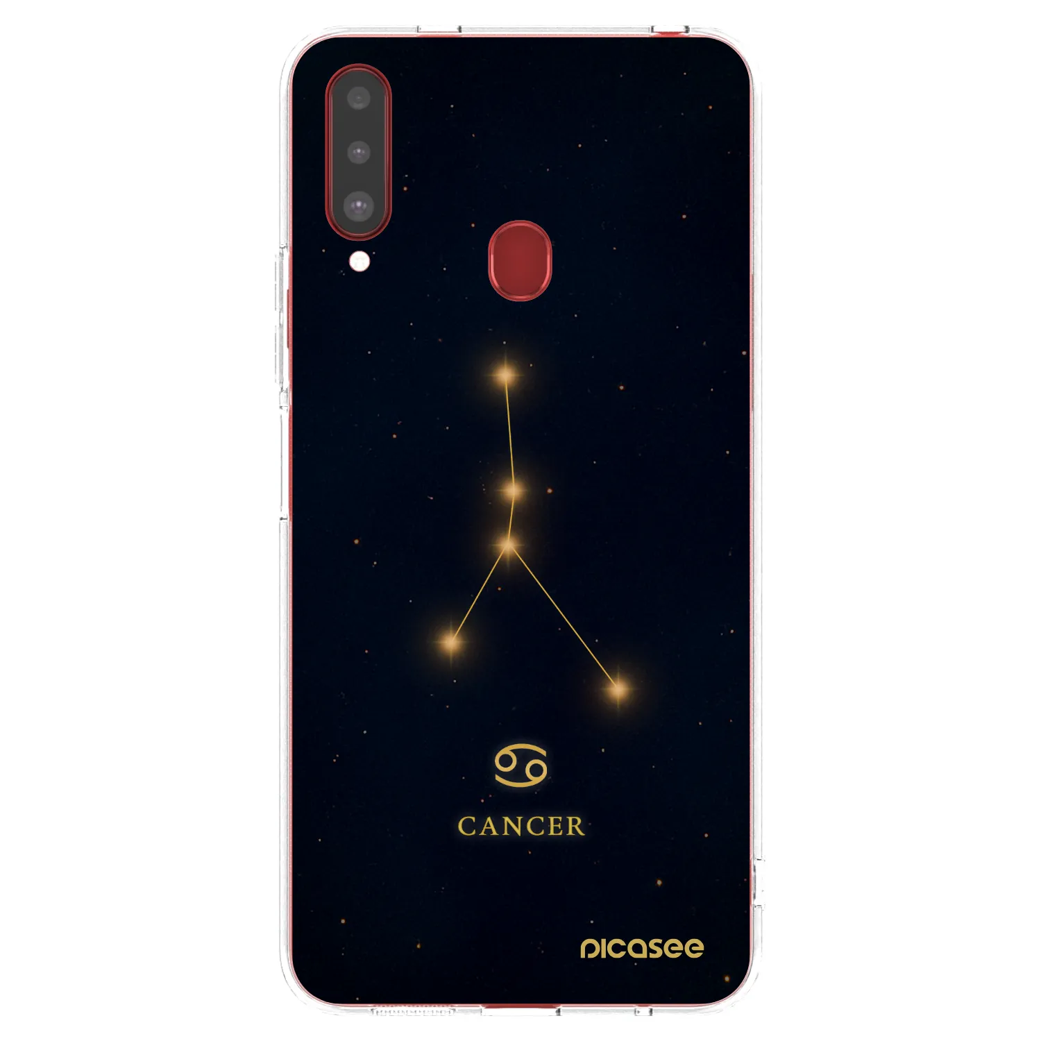 Picasee Samsung Galaxy A20s Hülle - Transparentes Silikon - CANCER
