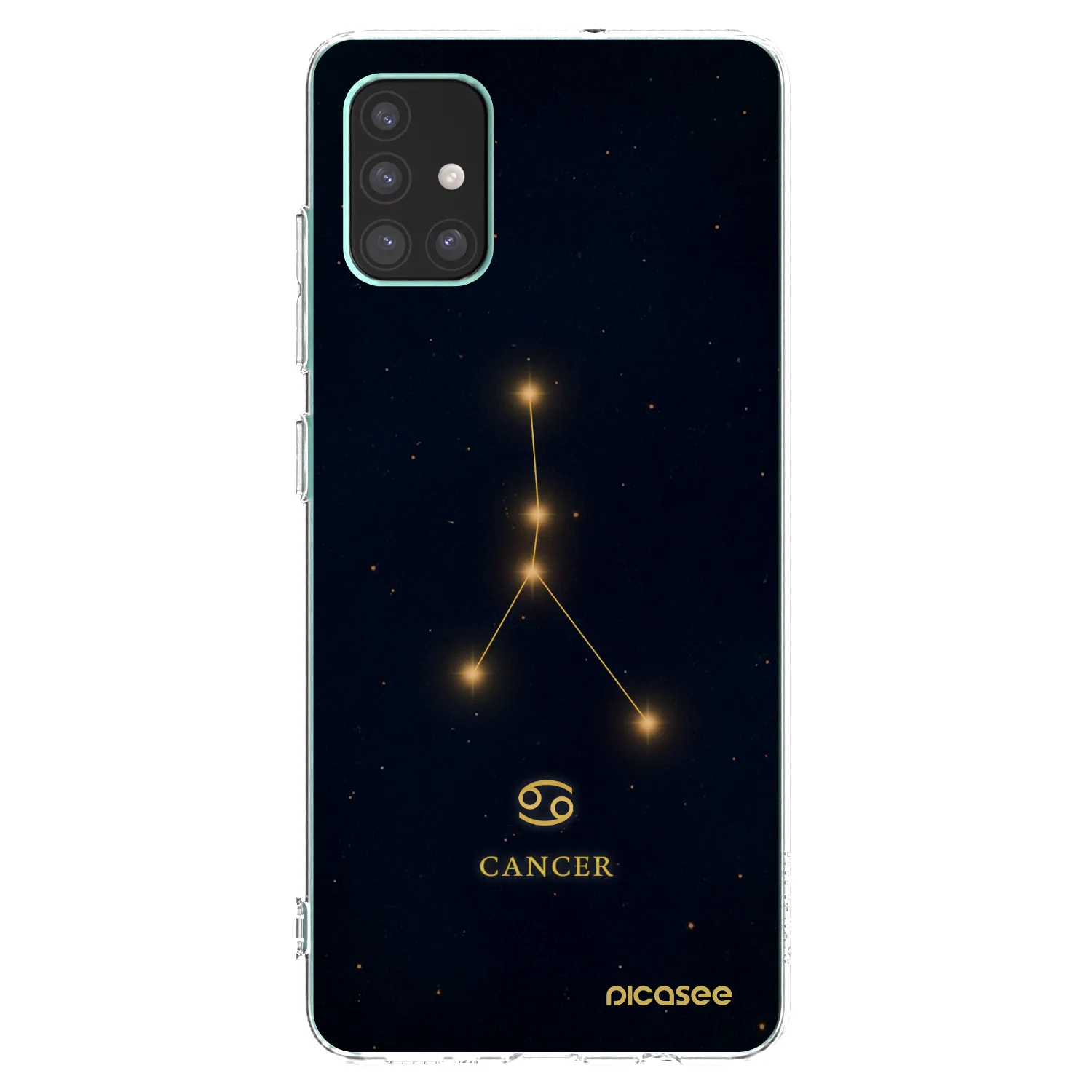 Picasee Samsung Galaxy M51 M515F Hülle - Transparentes Silikon - CANCER